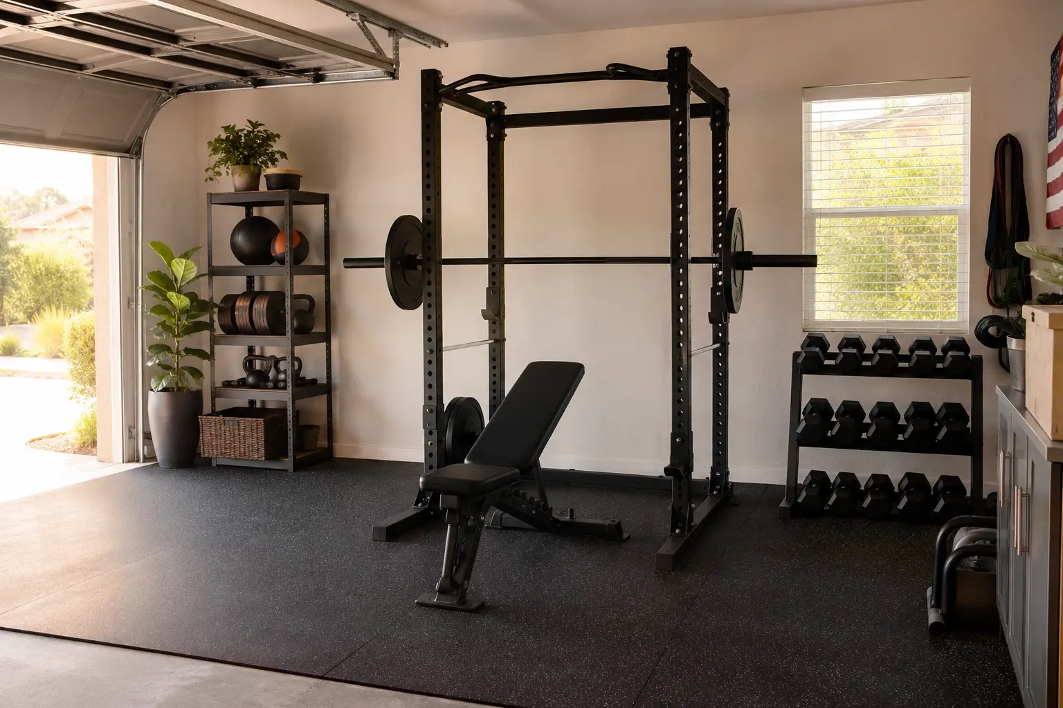 Professionally assembled home gym fitness-equipment in Phoenix, Arizona